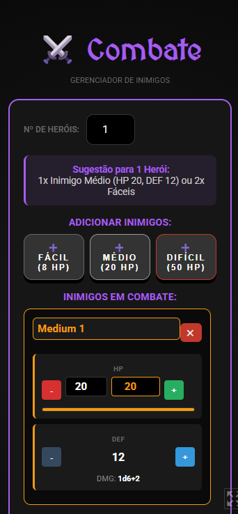 Gerenciador de combate